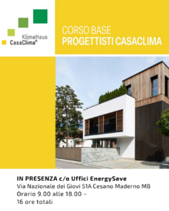 Corso Base CasaClima c/o EnergySave